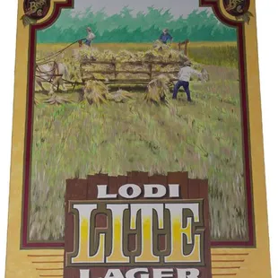 5' x 7' canvas mural for Lodi Beer Company interior dining room