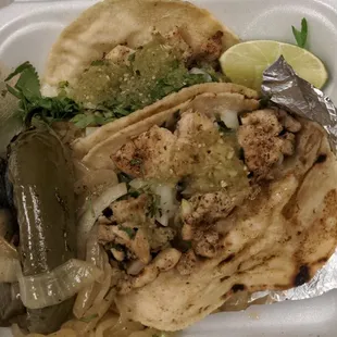 Chicken tacos