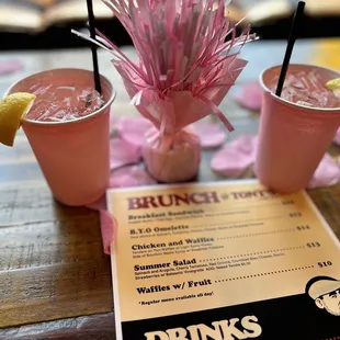 Barbie drinks and new brunch menu