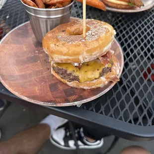 Donut burger was immaculate
