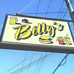 a sign for billy's