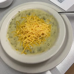 Cheesy Broccoli soup (we make this during the colder season.) $5.50