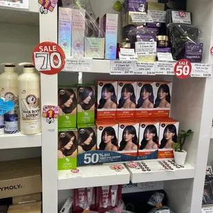 Hair care and skincare sales