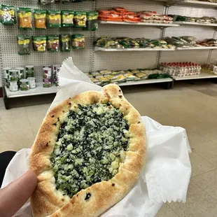 Spinach and feta cheese pastry