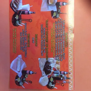 the menu