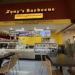 the interior of a restaurant