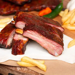 ribs and french fries