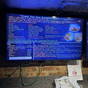 Updated menu prices