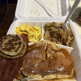 Big breakfast once I get everything situated and dressed up.