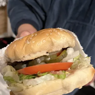 Quarter pounder.