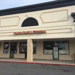 the front of the restaurant