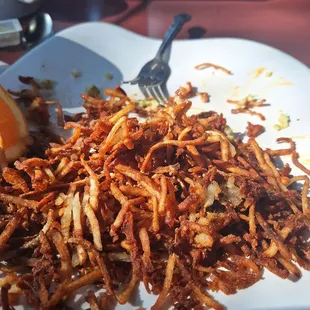 Hashbrowns so grizzly they just crumble and you can&apos;t even fork em.