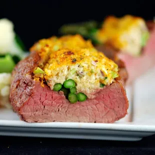 Crab Stuffed Beef Oscar