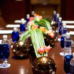 The table sets the tone.