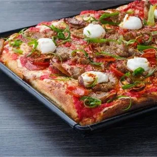 pizza, food