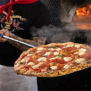 pizza, food