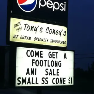 a sign for a small sale