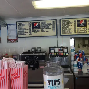 Behind the counter menu is pretty varied, but much like the Toney's Coney's on W. Broad St.
