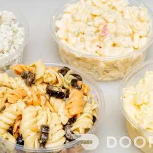 A collection of all 4 of our sides ; available daily &amp; trays for catering orders