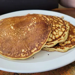 a stack of pancakes on a plate