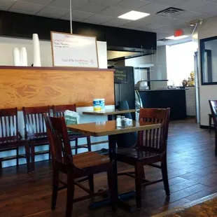 Inside the restaurant