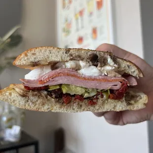 Sicilian on focaccia