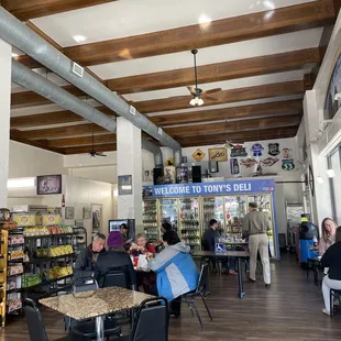 customers sitting at tables