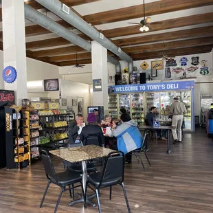 the inside of the store