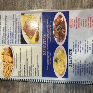 Menu - Seafood/Dinners