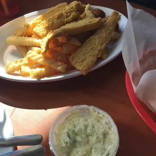 "Local gulf fish" platter