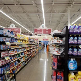 a grocery store aisle
