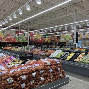 the produce section