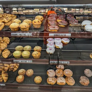 a variety of baked goods