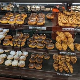 a variety of baked goods