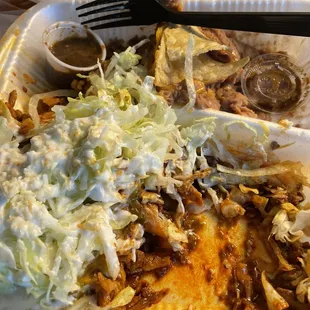 Chicken enchiladas