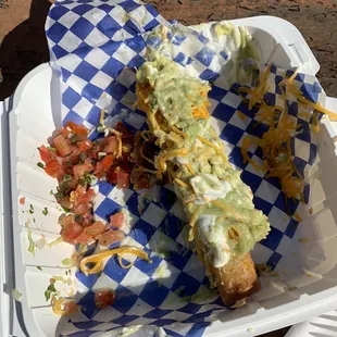 3 Piece Chicken Flautas Tacos