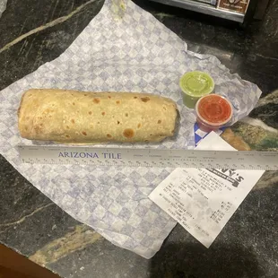 Ripoff! A &quot;large&quot; burrito was $13+ and smaller than a soda can. Not returning.