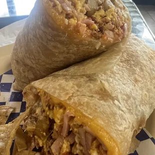 Supreme Breakfast Burrito. Excellent