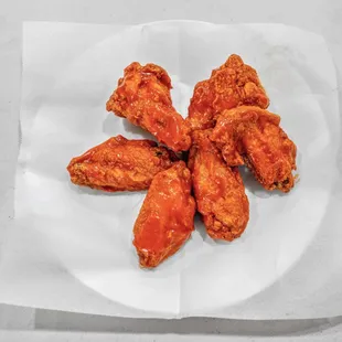 a plate of wings