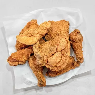 a plate of fried chicken