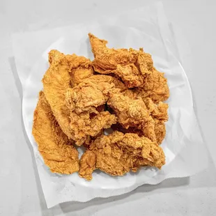a plate of fried chicken