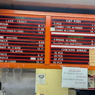 Menu 1 as of 07/30/24