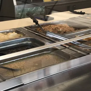 a variety of food items