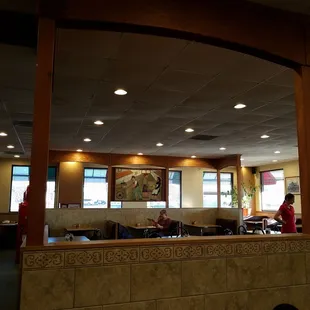 the dining area