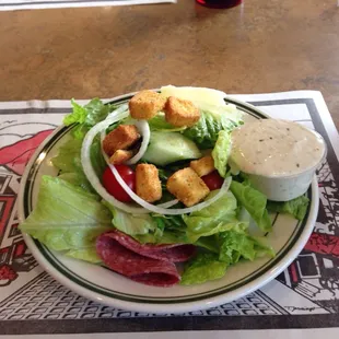 Italian side salad... Perfect with a single slice.
