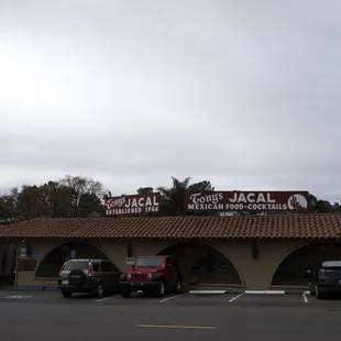 the front of the restaurant