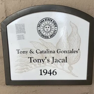 Historic plaque