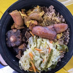 Curry Goat, Oxtail Combo