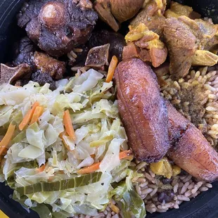 Curry Goat, Oxtail Combo