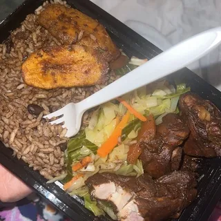 Brown Stew Chicken Meal